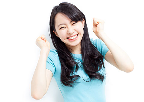 喜んでいる人のイメージ